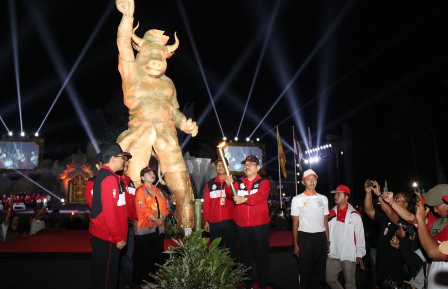 podiumnews.com-Buka Porprov XIV-2019, Cok Ace Harap Jadi Ajang Evaluasi Pembinaan